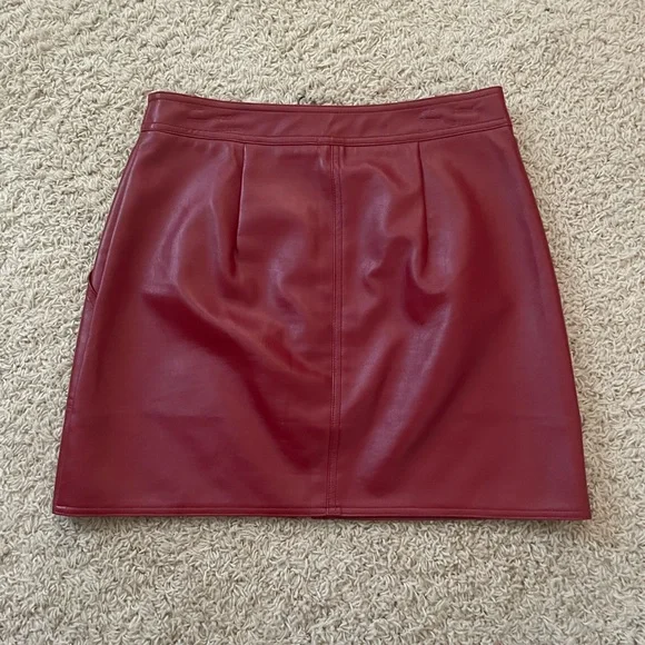 Pleather Skirt - Picture 2 of 4